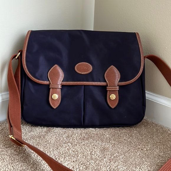 Longchamp Bags Longchamp Le Pliage Purple Messenger Bag Poshmark